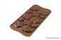 Preview: Silikonform für Schokolade - Choco Garten